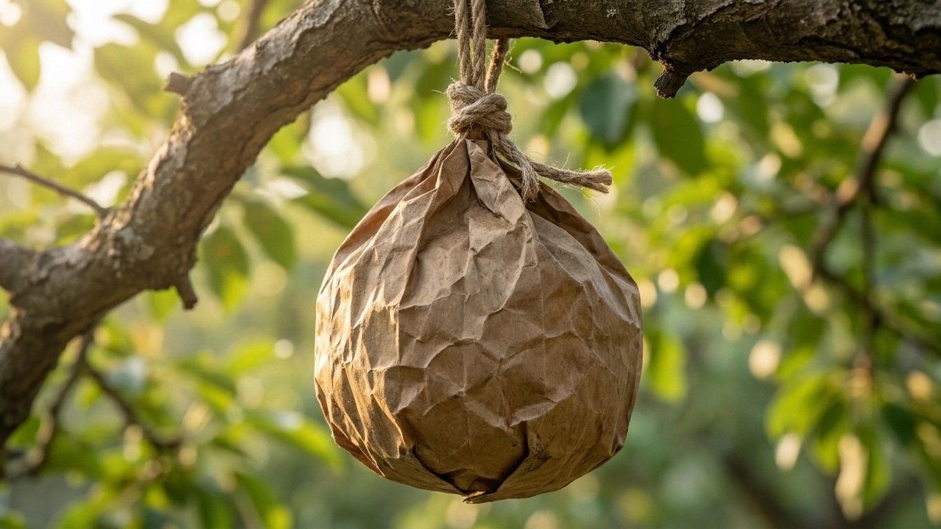 Simpele papieren zak houdt Aziatische hoornaar de hele zomer uit uw tuin — april is het enige moment om te handelen