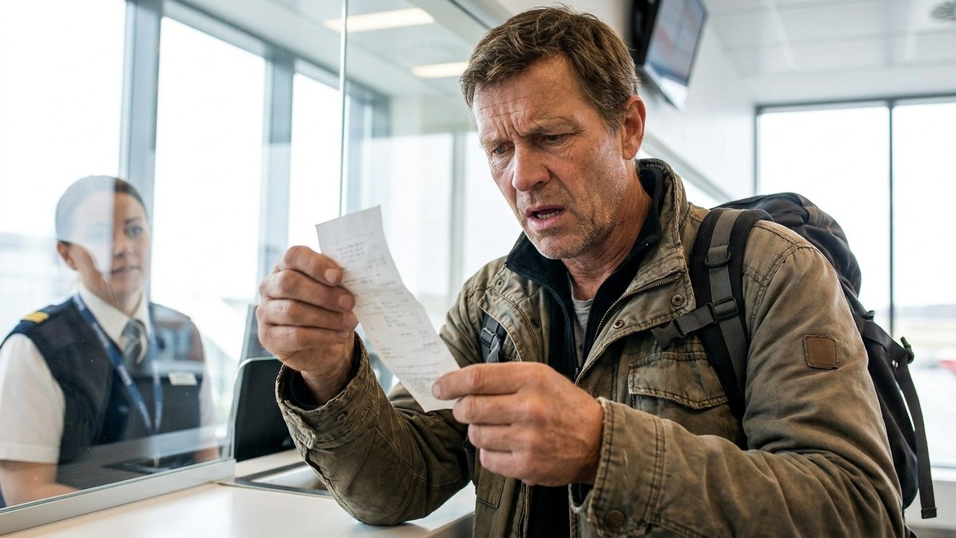 « Alles zat toch in de prijs van de boeking » : aan de balie legden ze me de regel van 20 euro per passagier uit die allee...
