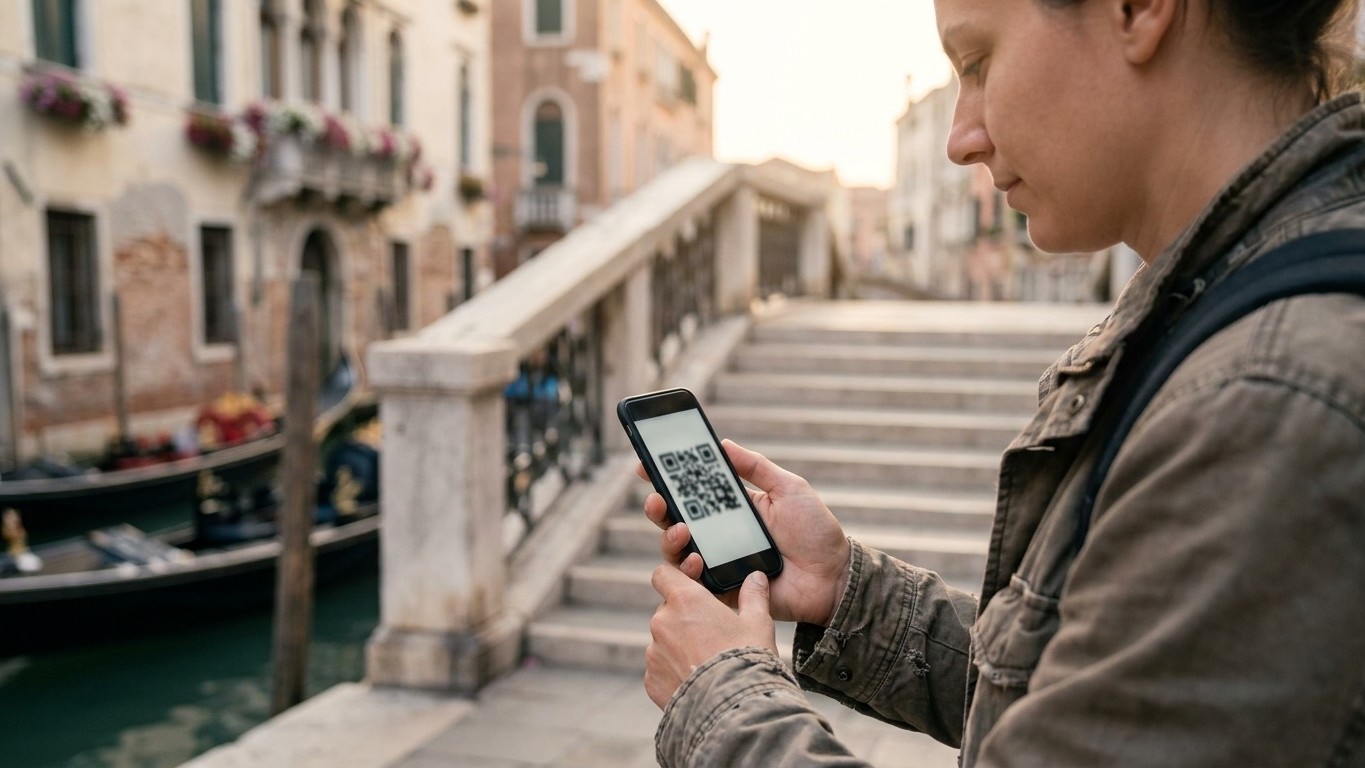 Het is gedaan met spontaan naar Venetië reizen: in 2026 eist de stad deze QR-code van elke dagbezoeker, op straffe van 300...