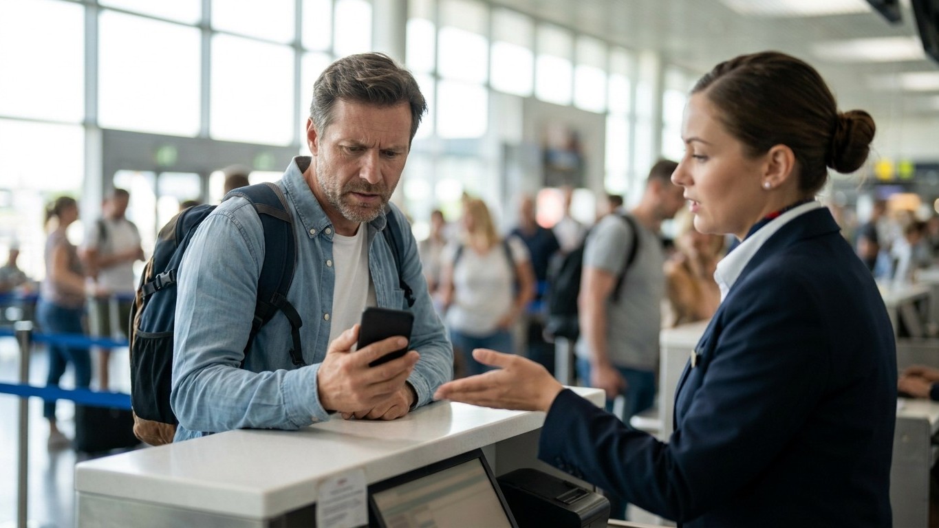 Ik boekte een weekendje Londen zoals altijd: bij het inchecken legde de grondstewardess me uit welk digitaal document ik s...