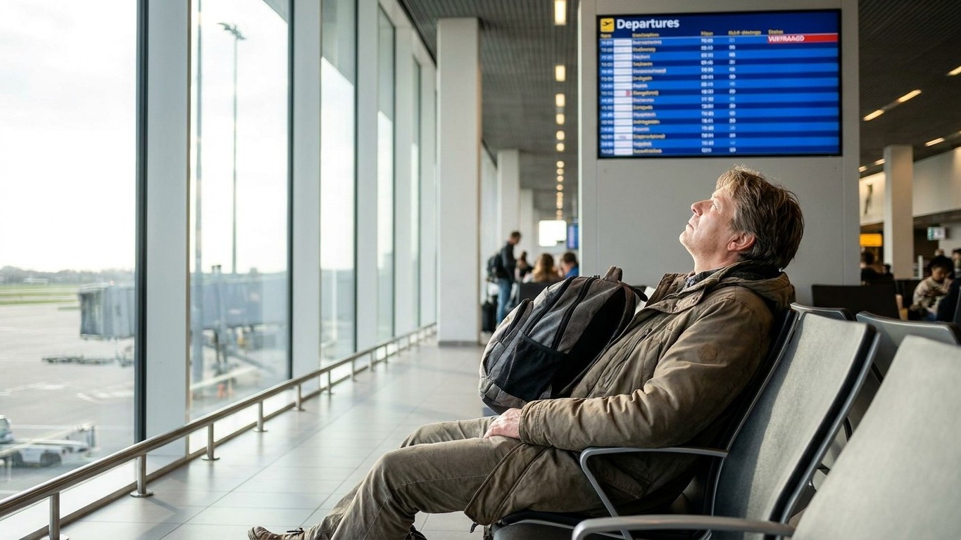 Ik dacht dat een vertraagde vlucht gewoon pech was: pas aan de balie legde iemand me uit welk bedrag de luchtvaartmaatscha...