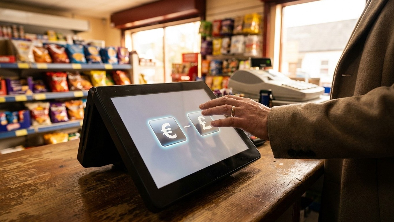 Ik betaalde in Noord-Ierland gewoon met mijn euro-rekening aan de terminal: op mijn afschrift stond een bedrag dat ik daar...