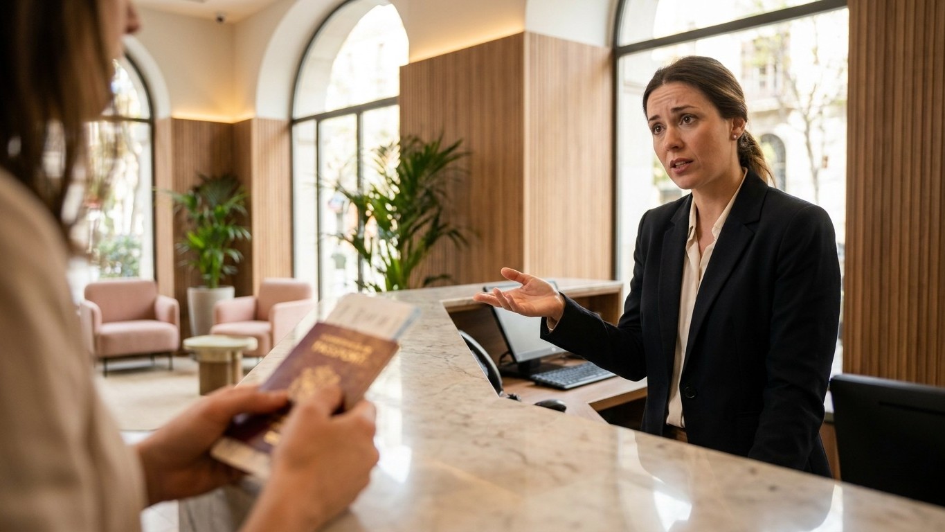 Ik checkte in bij mijn hotel aan de Costa Brava met alleen mijn paspoort: aan de receptie vroegen ze ook naar mijn bankkaa...