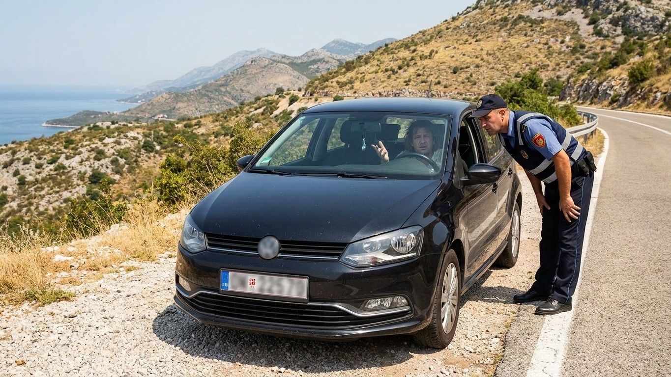 « Ik had aan de grens toch alles betaald » : wat de Montenegrijnse agent op mijn voorruit zocht toen hij me aan de kant zette