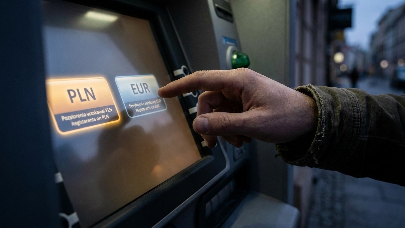 Ik nam in Krakau geld op en drukte op 'afrekenen in euro' puur omdat het duidelijker leek: pas thuis op mijn bankafschrift...