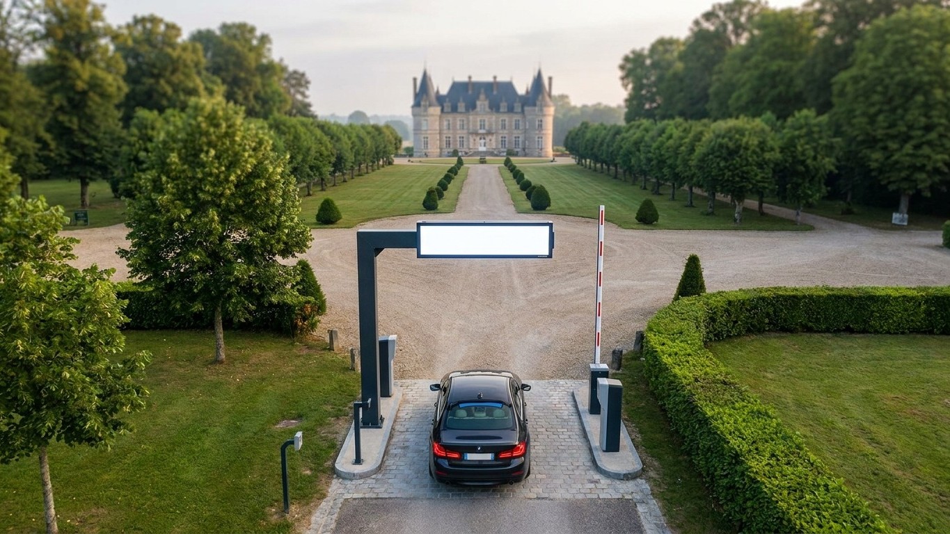 Ik reed het domein van Chambord binnen voor een gratis wandeling in het park: aan de slagboom lichtte een bedrag op waar n...