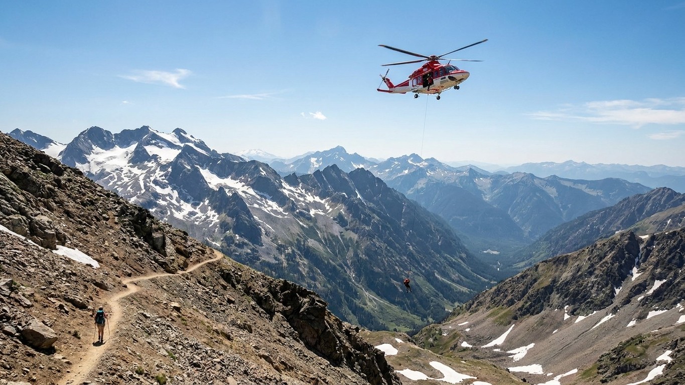 Ik verzwikte mijn enkel op een wandelpad in Tirol en belde de hulpdiensten: toen de helikopter weer opsteeg, begreep ik pa...