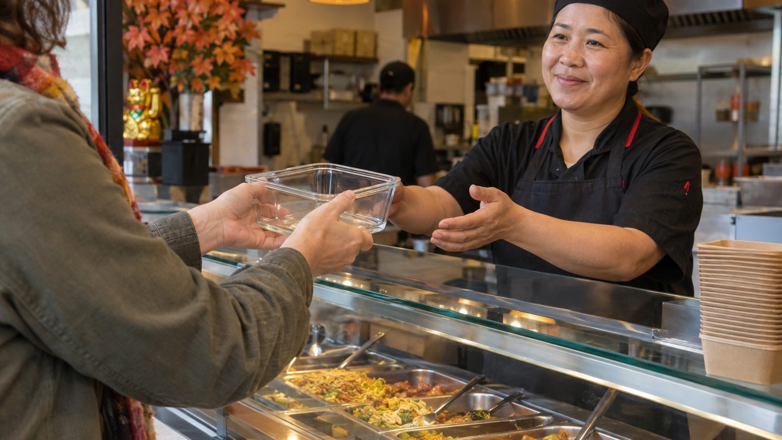 Eigen bakje meenemen naar het afhaalrestaurant: vanaf 2027 verplicht toegestaan, zonder meerprijs